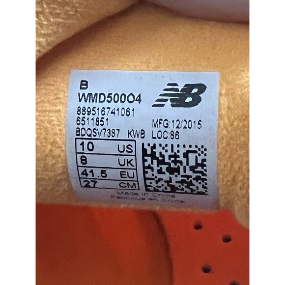 New Balance MD500v4 MensTrack Spikes Blue Yellow Orange MMD500B4 Size 10 - Picture 6 of 10